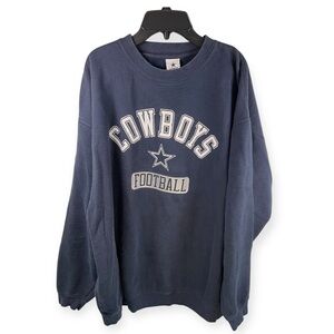 NFL Cowboys Official Navy Blue Crewneck Sweatshirt